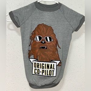 Star Wars Chewbacca dog shirt gray size medium